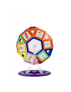 Magsmarters med led lys, 58 dele magnet legetøj 2