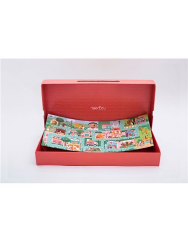 MierEdu Kreativt magnetisk puslespil - ABC town