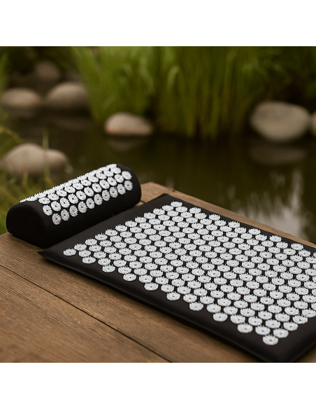 Akupressur Fakirmåtte med Nakkepude – Afstressende behandling i hjemmet